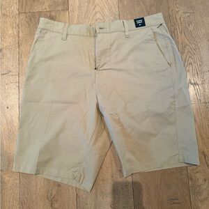 RVCA Men's Khaki Flat Front Shorts